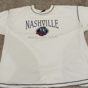 White Nashville Graphic T-Shirt